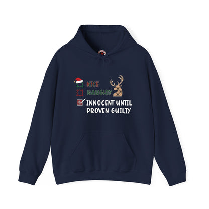 Innocent Until Proven Guilty Hooded Sweatshirt The Devil's Pickle