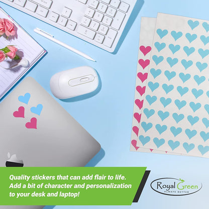 13Mm Red Valentine Heart Stickers – Permanent Heart Labels for Treat Bags, Gift Seals, Cards & Crafts – Easy Peel & Stick - (350 Pack)