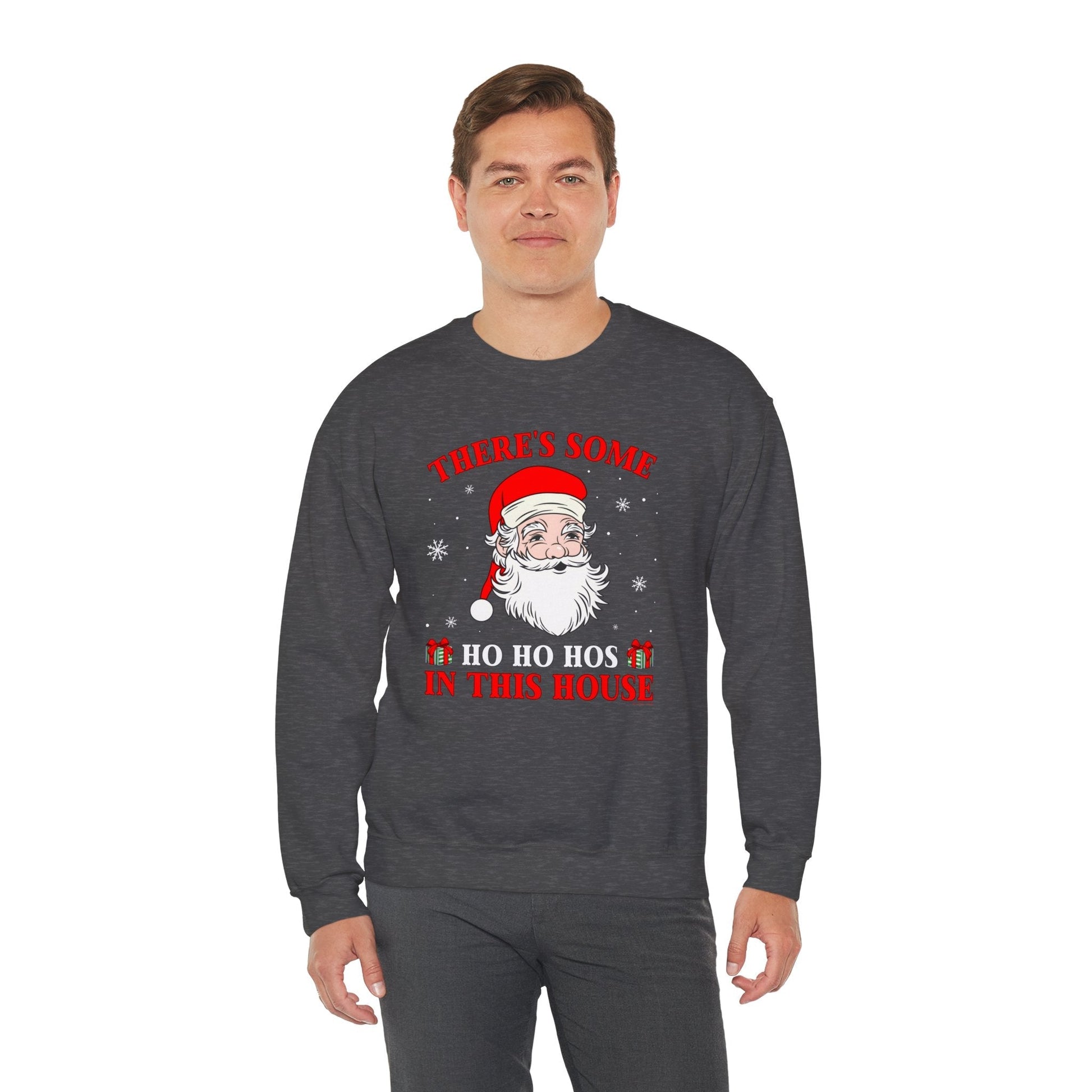 There's Some Ho Ho Ho's In This House Crewneck Sweatshirt The Devil's Pickle