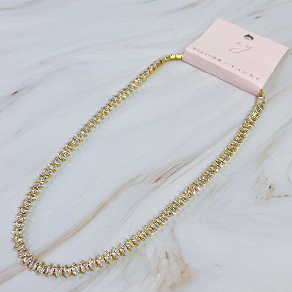 Marquise Cut Sparkle Tennis Necklace Shop Style & More | Fresh Looks, Everyday Deals & Free Shipping