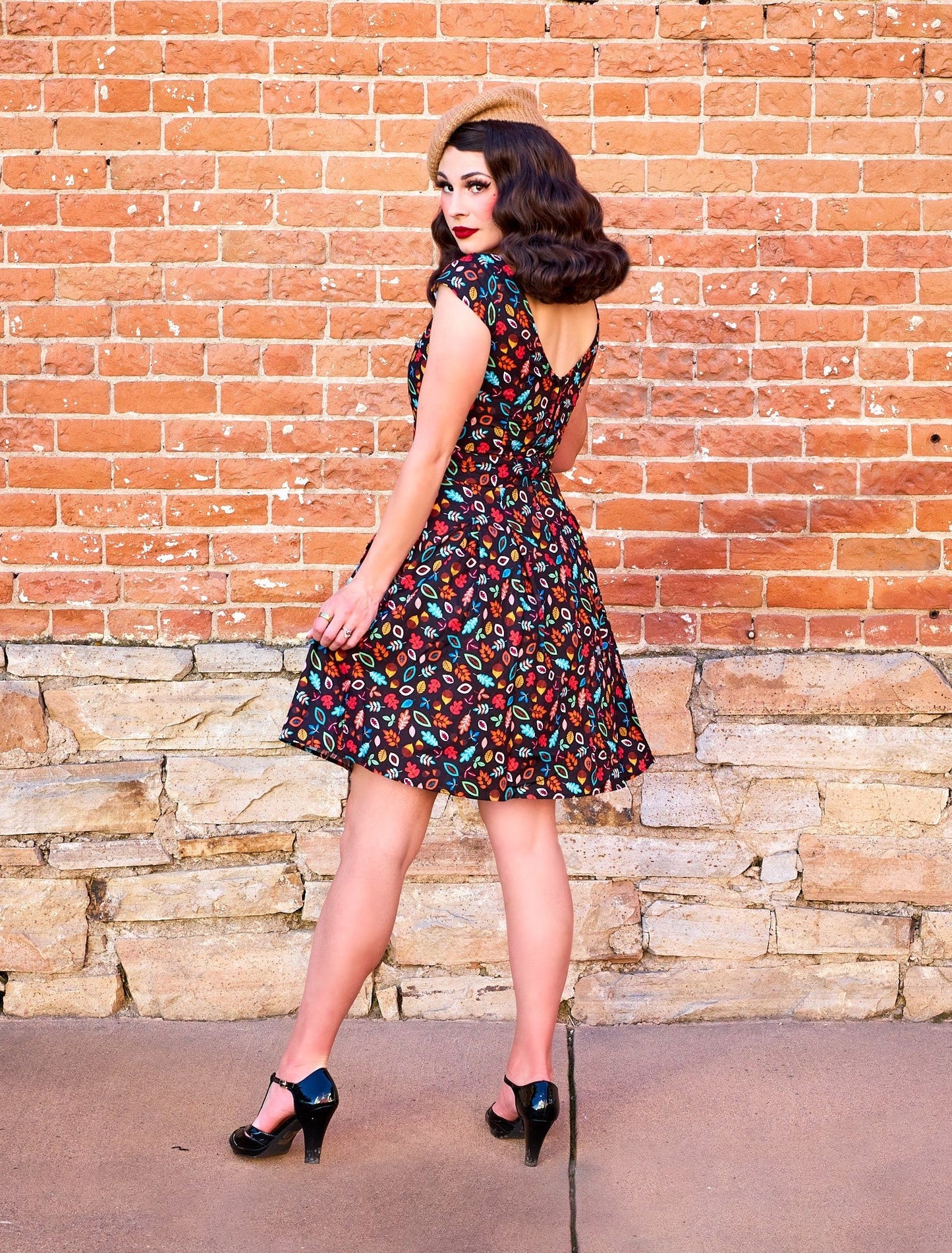Leaves & Acorns Margaret Dress Retrolicious