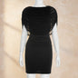 Women's Sleeveless Bodycon Midi Dress with Mesh Paneling – High Waist FitiqueFit