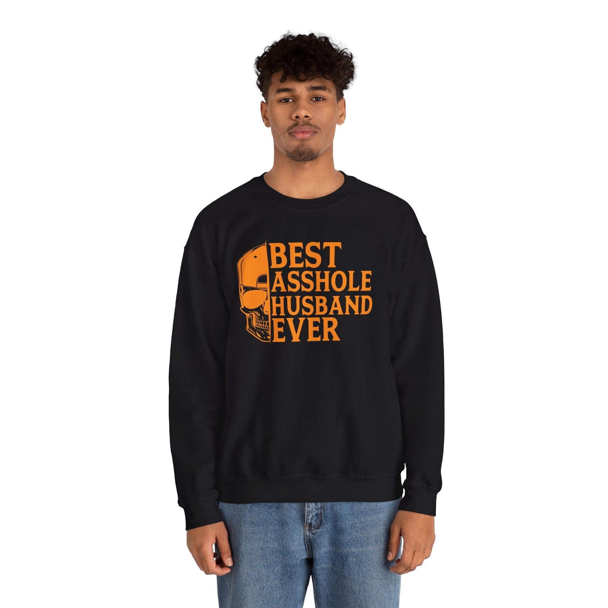 Best Asshole Husband Ever Crewneck Sweatshirt The Devil's Pickle