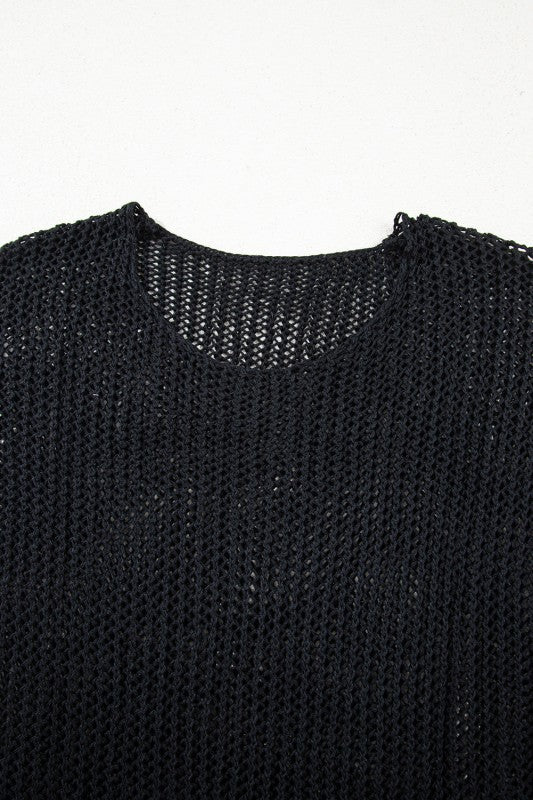 Solid Crochet Hollow-Out Sweater Shop Style & More | Fresh Looks, Everyday Deals & Free Shipping