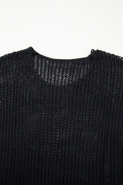 Solid Crochet Hollow-Out Sweater Shop Style & More | Fresh Looks, Everyday Deals & Free Shipping