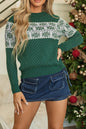 Christmas Snowflake Dotted Long Sleeve Sweater Shop Style & More | Fresh Looks, Everyday Deals & Free Shipping