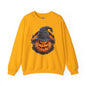 Scary Witch Pumpkin Halloween Crewneck Sweatshirt The Devil's Pickle