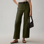 Plus Size High Waisted Slimming Solid Color Suit Pants FitiqueFit