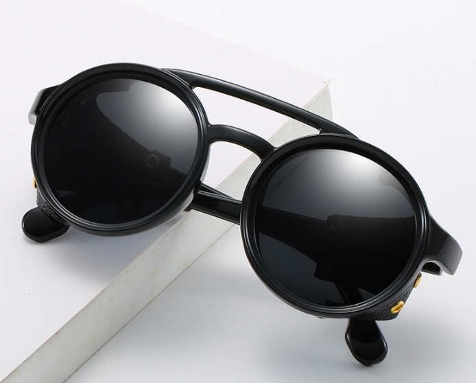 Steampunk Sunglasses Brand Design Round Sunglass FitiqueFit