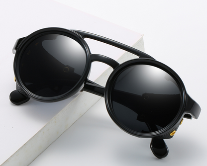 Steampunk Sunglasses Brand Design Round Sunglass FitiqueFit