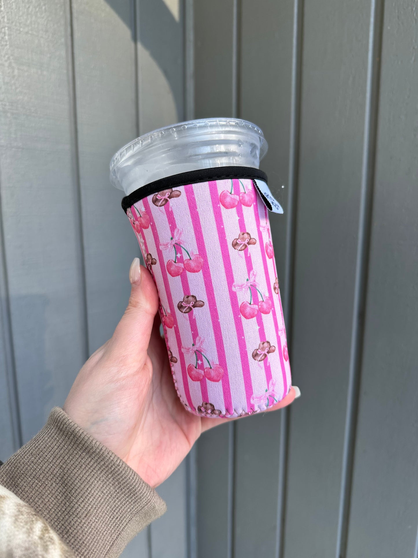 Croquette Cowgirl Coffee Sleeve | Girly Western Coffee Koozie BashDesignsCo