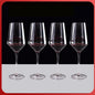 1500ml 50oz Hotel Home Elegant Hand Blown Clear Crystal U Shape Wine Decanter Set with 4 glasses For Vodka Tequila