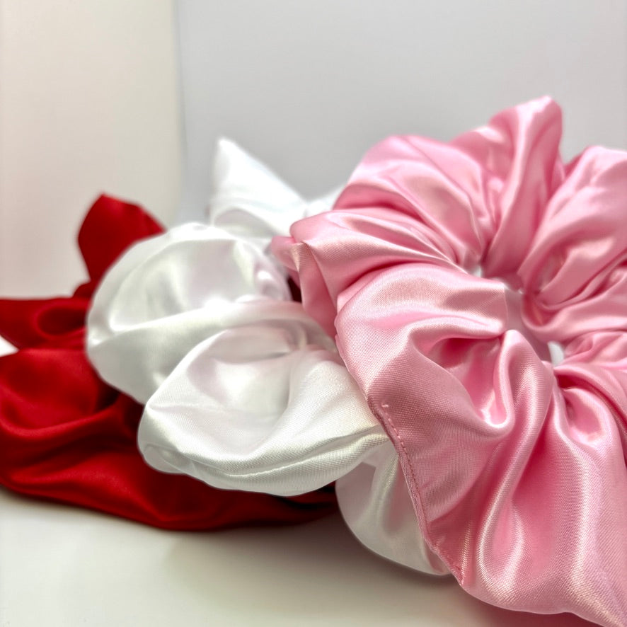 Sweetheart Silk Scrunchie Trio Enchanted Scrunch