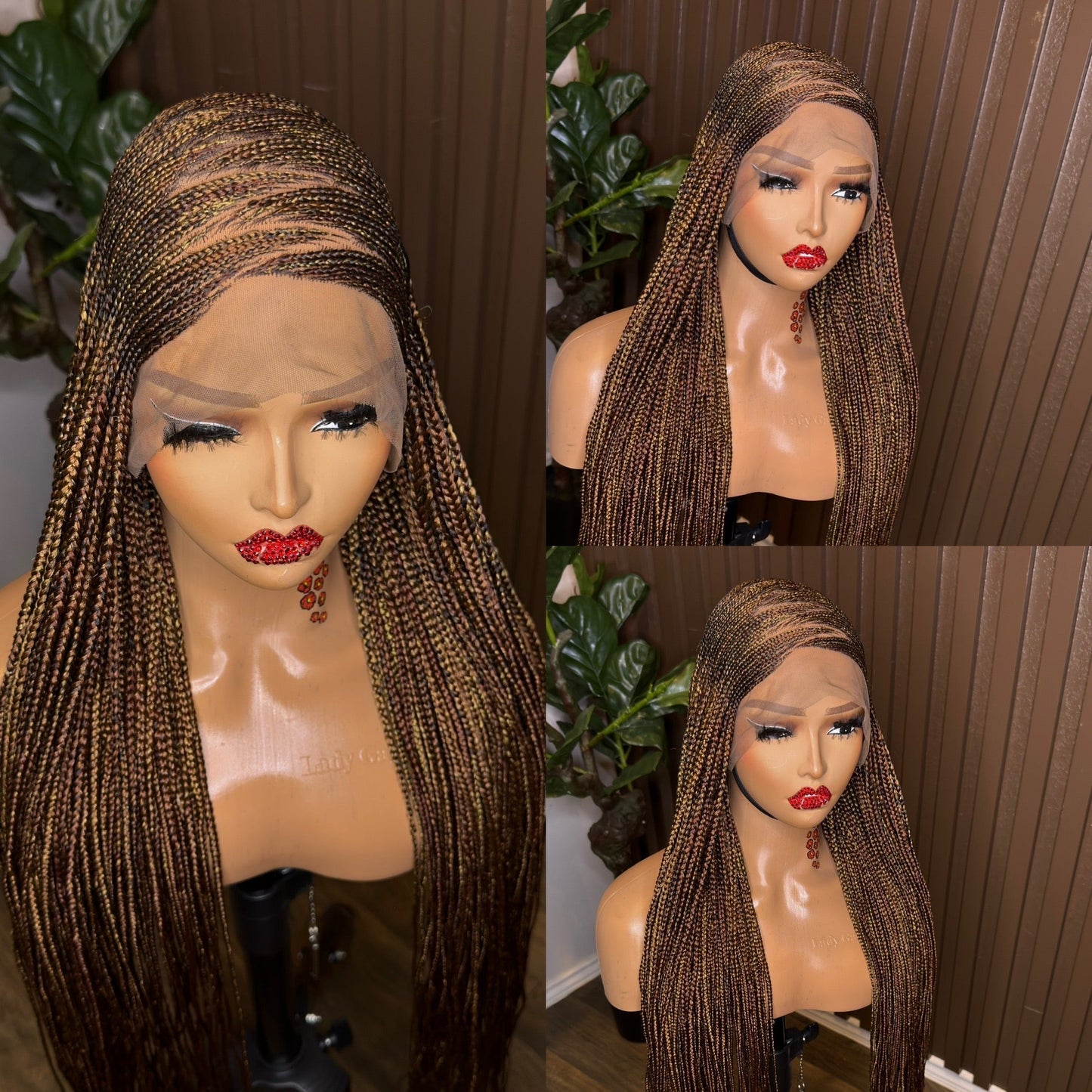 Zigzag mix tone braided wig HOL stores
