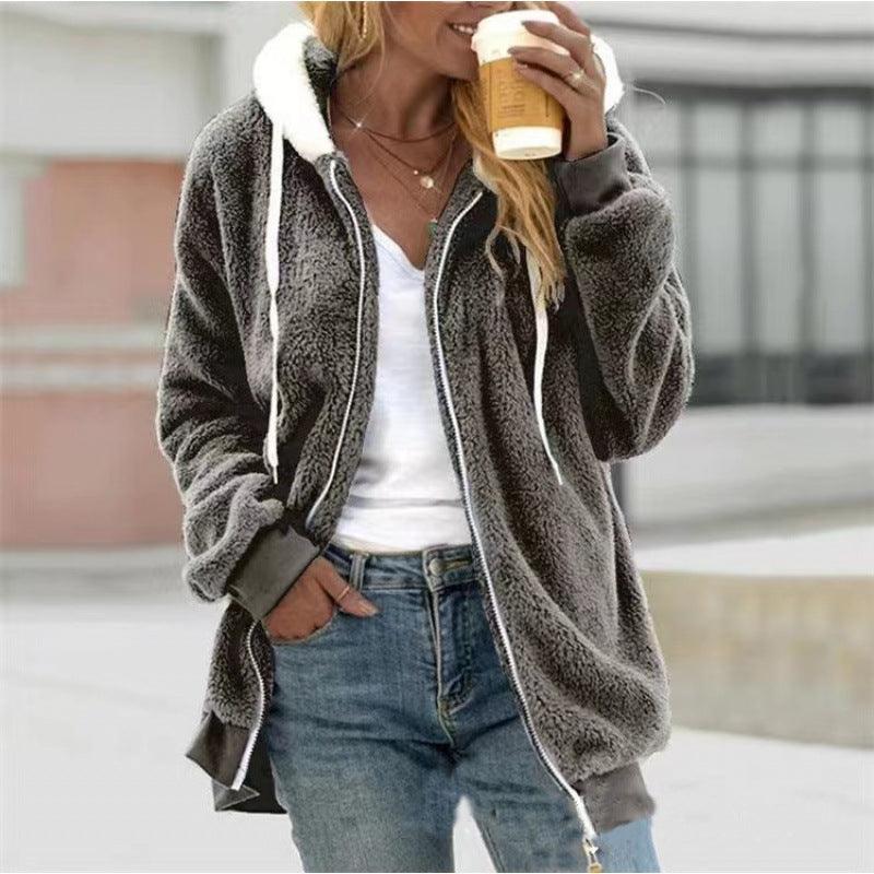 Plush Zipper Hooded Jacket | Warm, Cozy & Stylish for the Cowgirl Lifestyle Country in My Heart