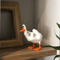 Middle finger duck statue resin crafts ornaments duck you spoof middle finger desktop decoration