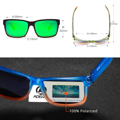 Men's Polarized Sport Sunglasses – UV400 Square Frame FitiqueFit