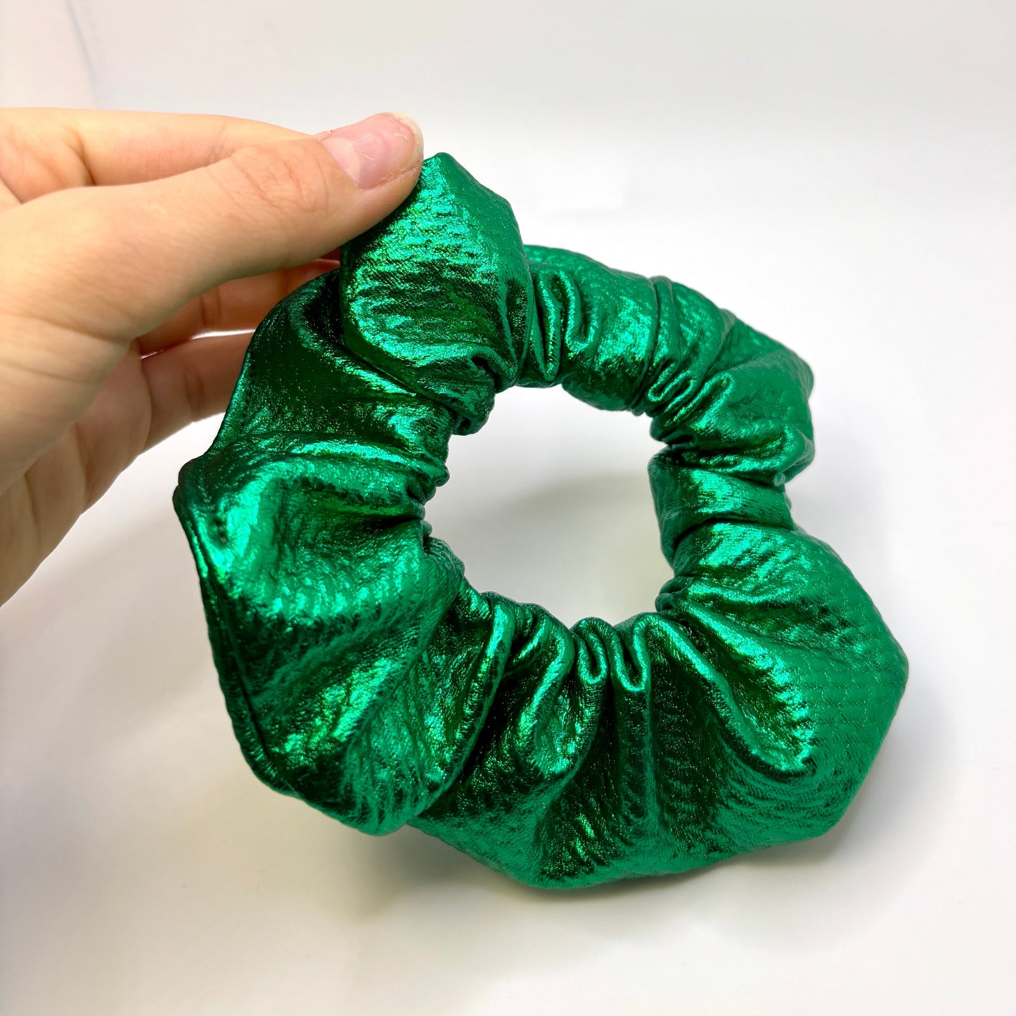 Mini Metallic Green Bullet Scrunchie Enchanted Scrunch