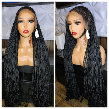 Half lemonade braids twist braided wig HOL stores