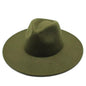 Modern Classic Felt Fedora – Stylish Wide Brim Wool Hat for Men and Women Country in My Heart