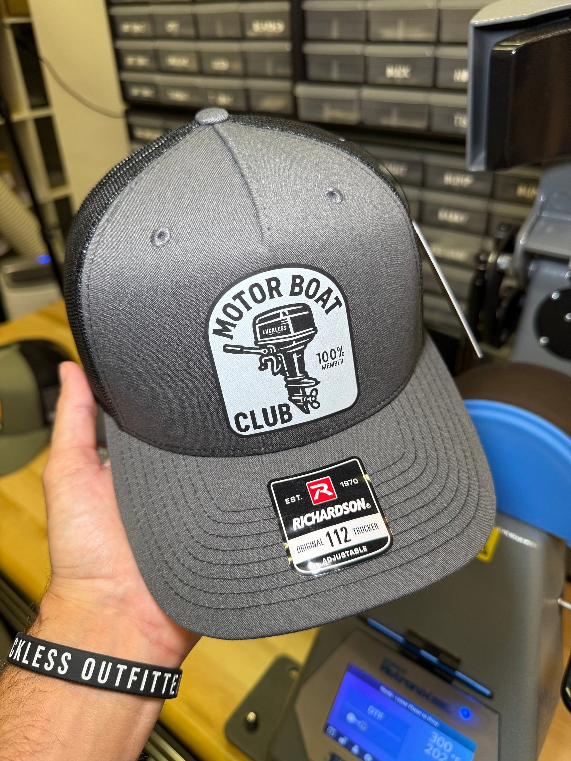 Motor Boat Club Trucker Hat Luckless Outfitters