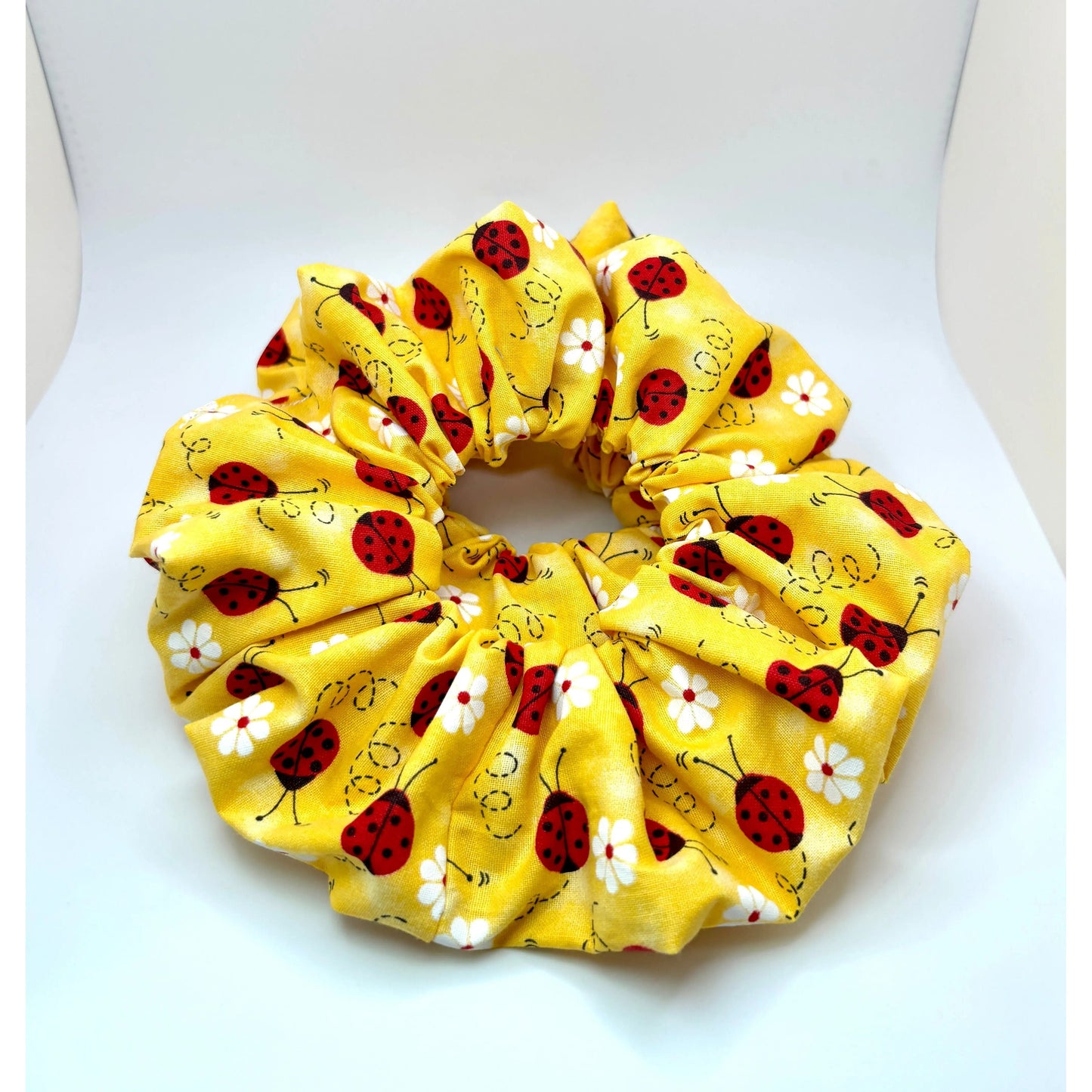 Yellow Ladybug Scrunchie Enchanted Scrunch
