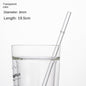 Eco-Friendly High Borosilicate Glass Straw Durable Heat-Resistant Starbucks Kids Straw 27cm Customized
