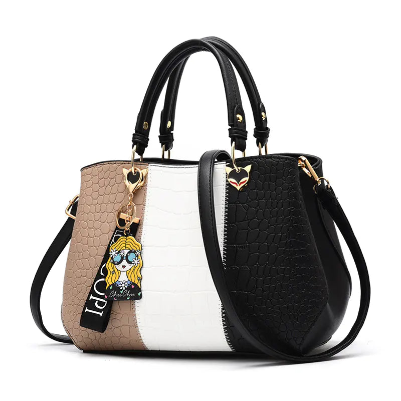 Women's Large Capacity PU Leather Shoulder Bag
