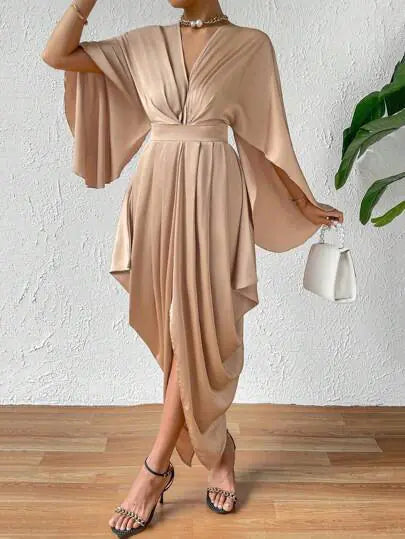Pleated Wave Dress for Women