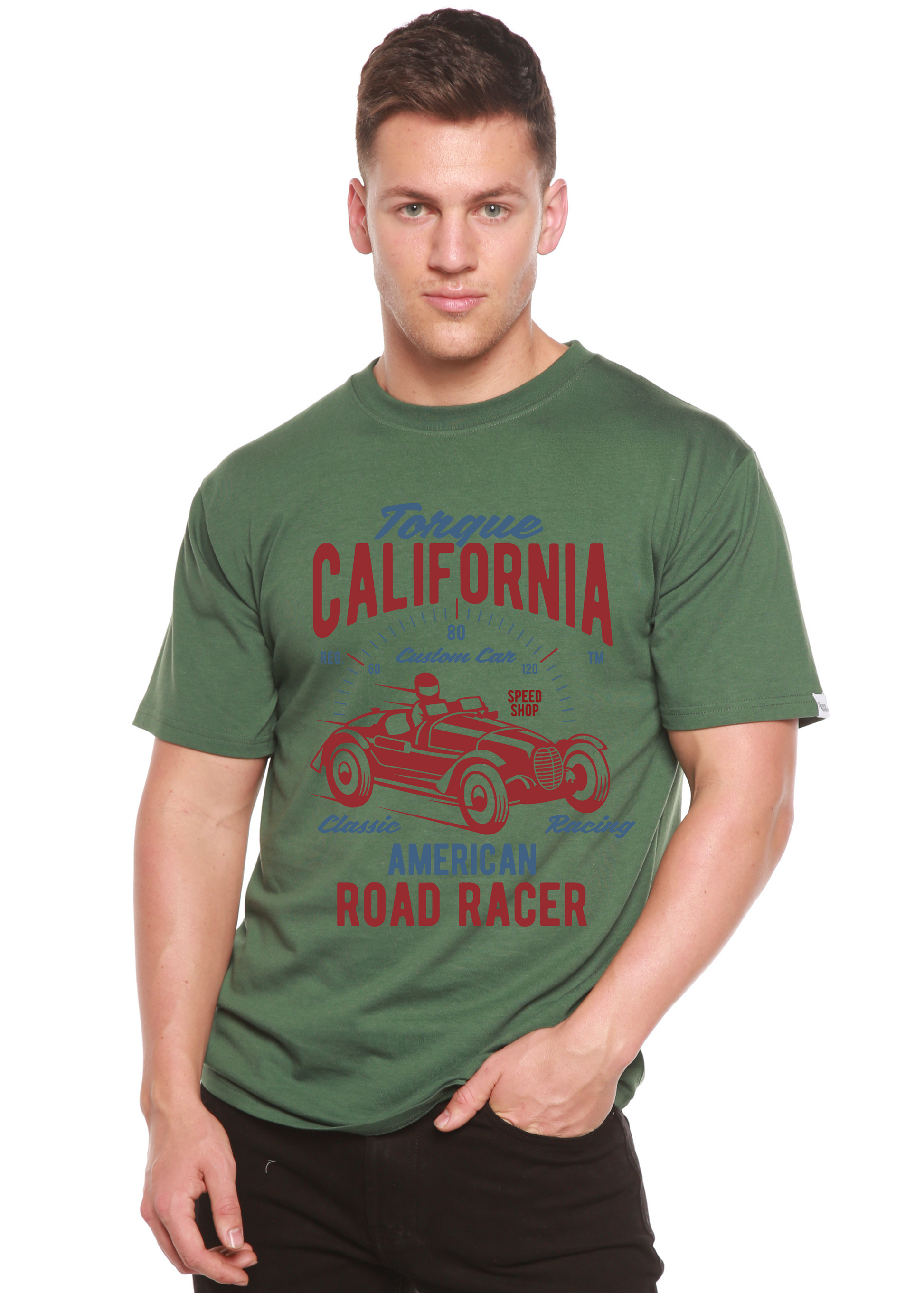 Torque California Spun Bamboo® Men's Bamboo Viscose/Organic Cotton Short Sleeve Graphic T-Shirt Spun Bamboo
