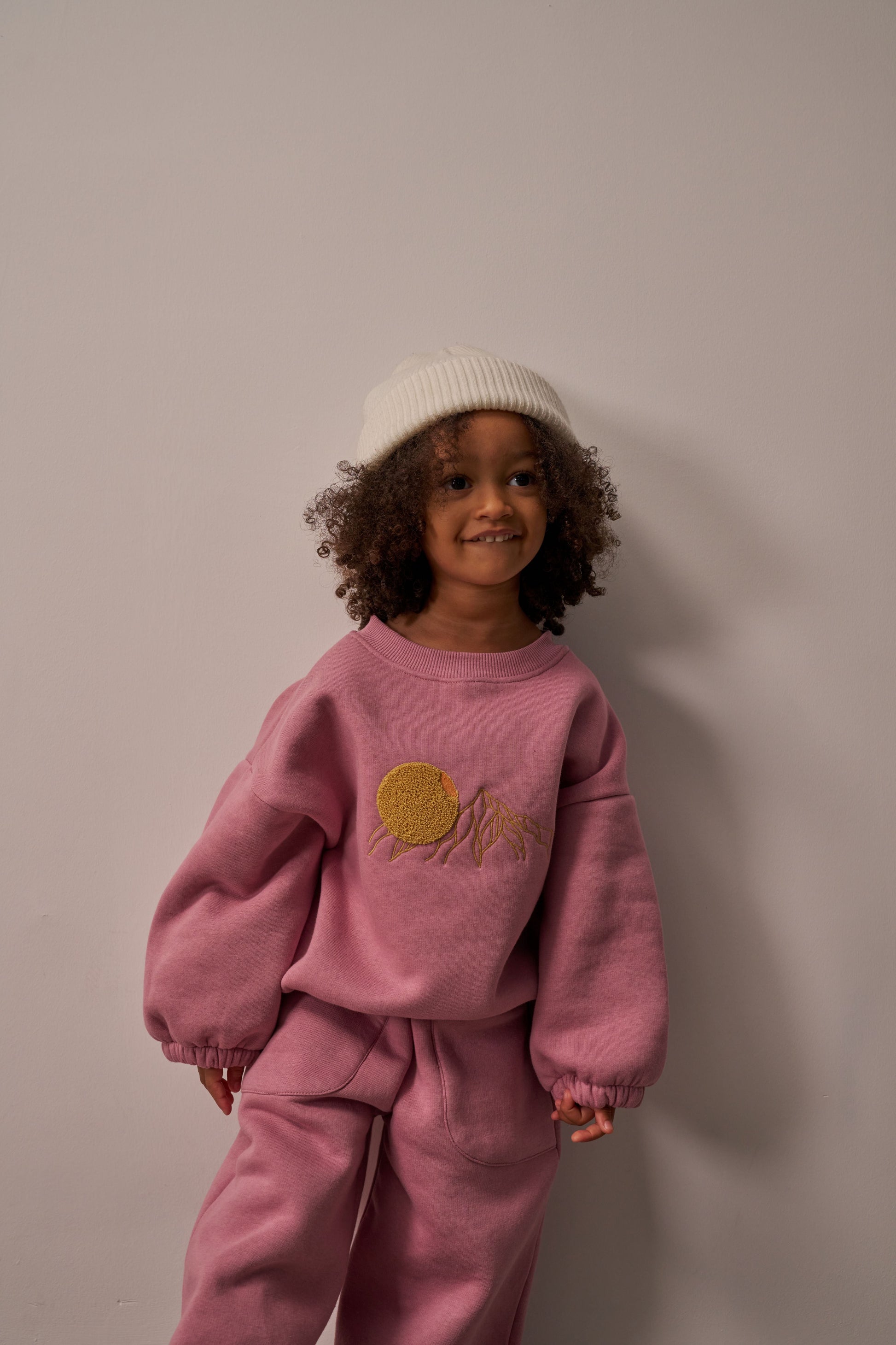 Sunset Pink Sweat Set Honey and Hive