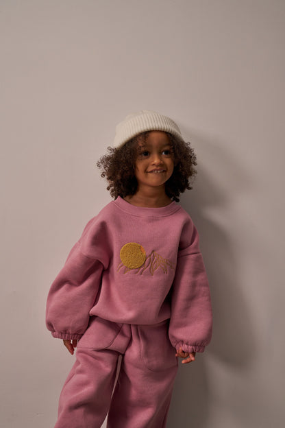 Sunset Pink Sweat Set Honey and Hive