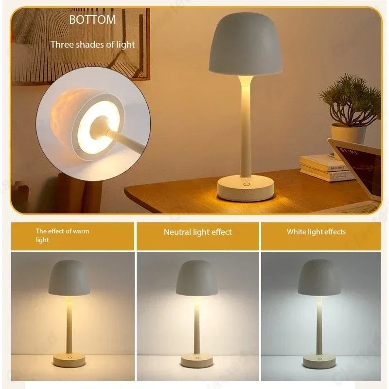 Mushroom Table Lamp with Water Ripple Projection ViralGalleria.com