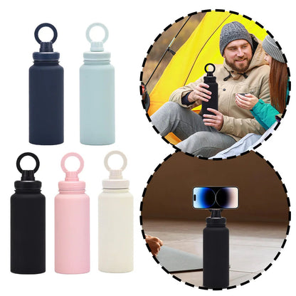 Insulated Water Bottle with Phone Mount ViralGalleria.com