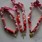 Scarf Necklace ~ Pink Horse Pattern Deep South Originals