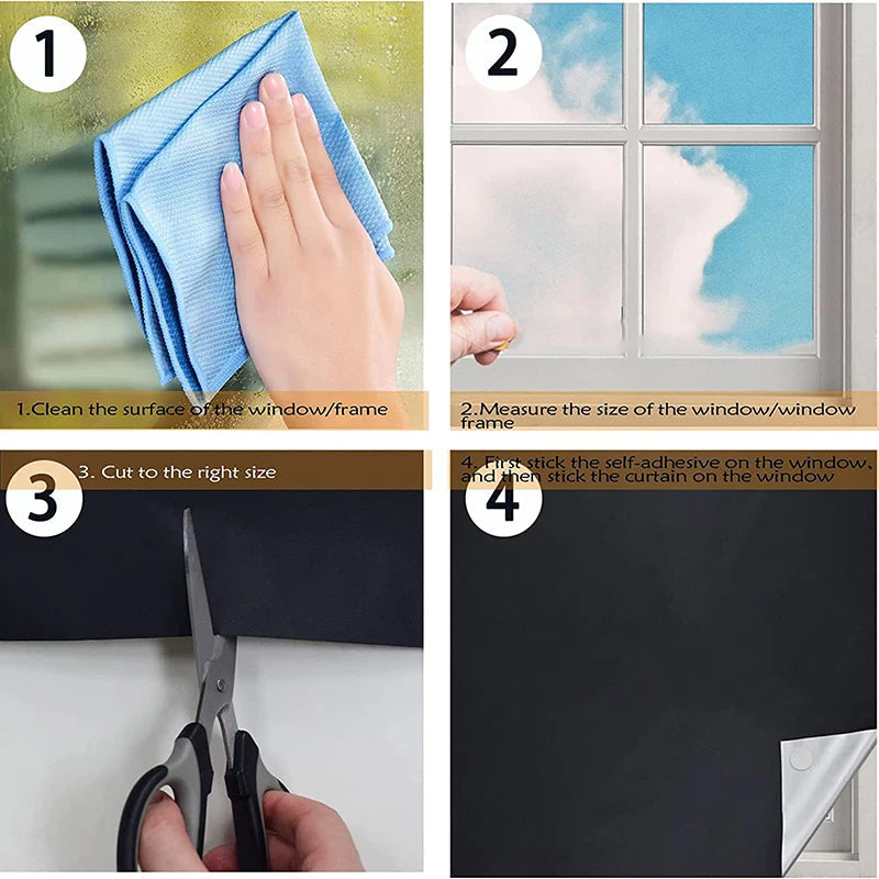 Self-Adhesive Pleated Blackout Blinds ViralGalleria.com