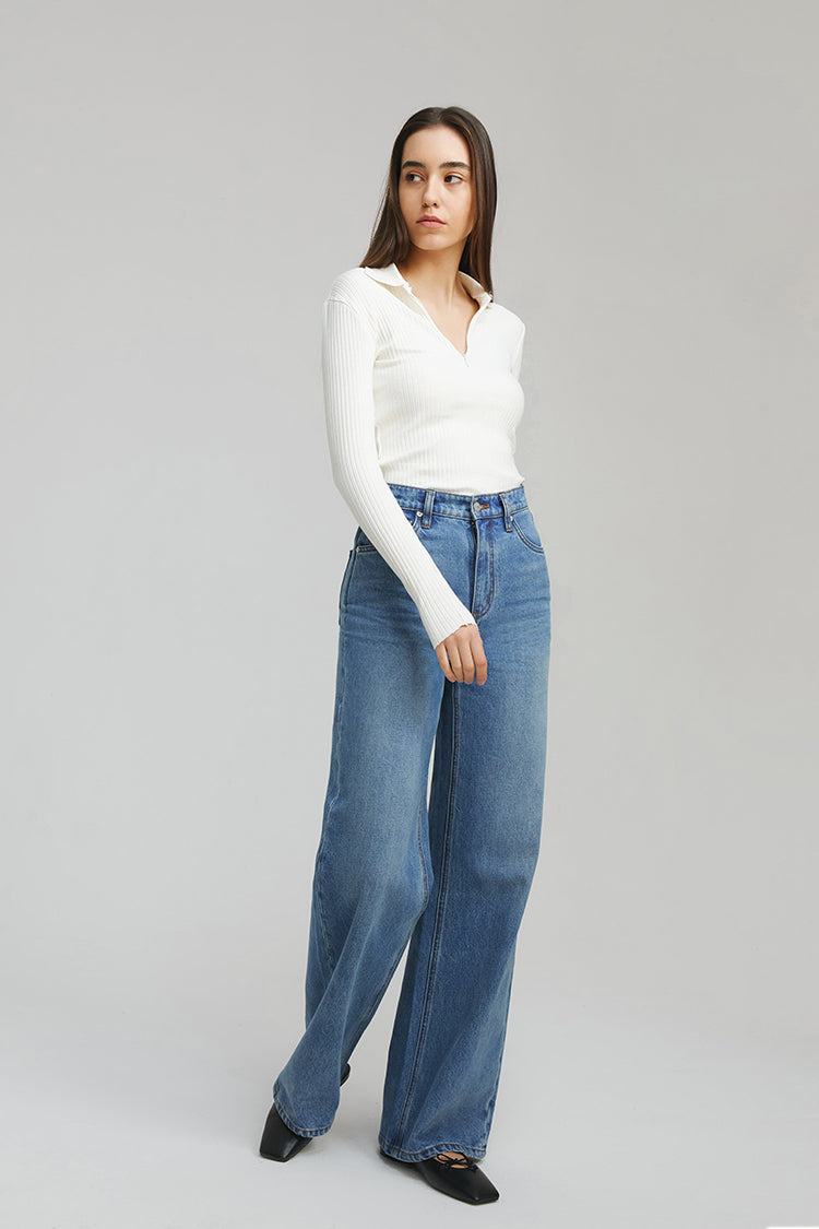 Angeles High Rise Baggy Jeans HJ103 Hey Joanie