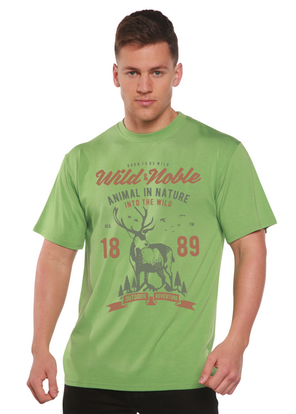 Wild And Noble Spun Bamboo® Men's Bamboo Viscose/Organic Cotton Short Sleeve Graphic T-Shirt Spun Bamboo