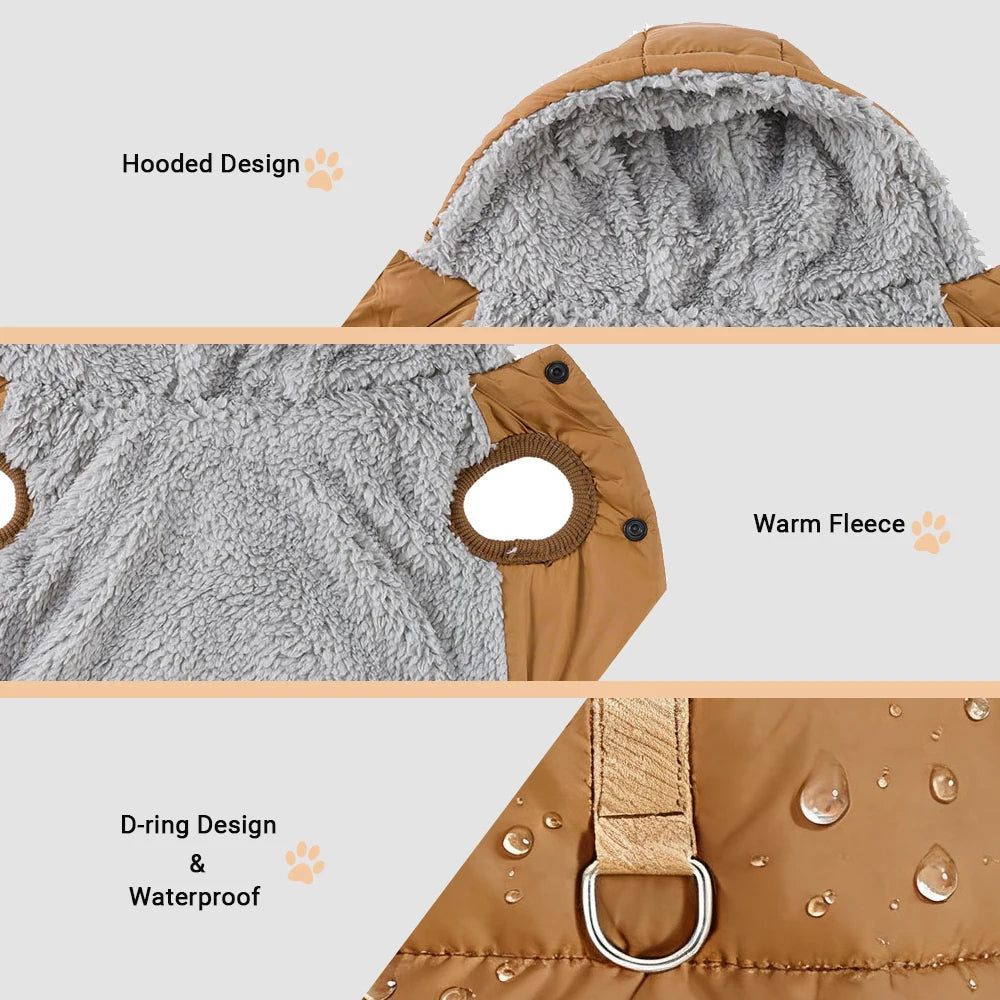 Cozy Hooded Pet Jacket ViralGalleria.com