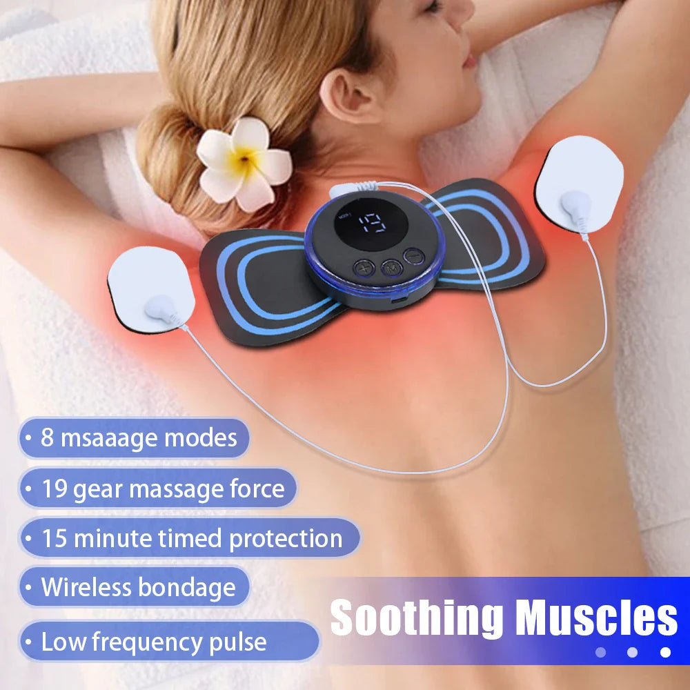 Rechargeable Electric Neck EMS Pulse Massager ViralGalleria.com