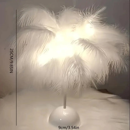 Feather Design LED Table Lamp ViralGalleria.com