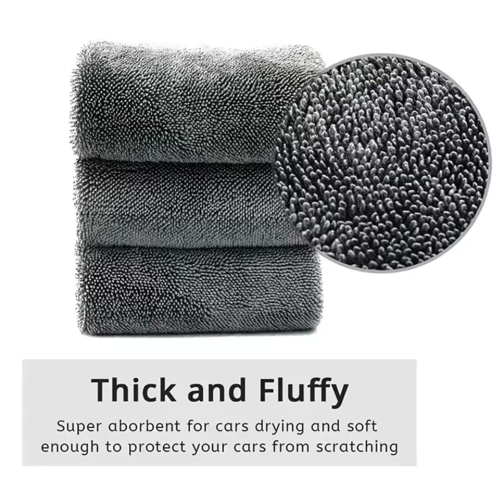 1200GSM Microfiber Twist Car Drying Towel ViralGalleria.com