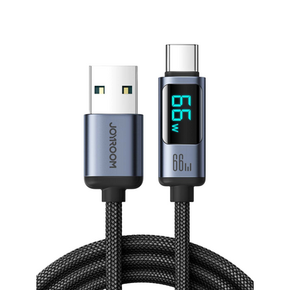 Braided USB Data Cable with Display ViralGalleria.com