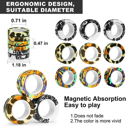 Magnetic Rings Fidget Toy ViralGalleria.com