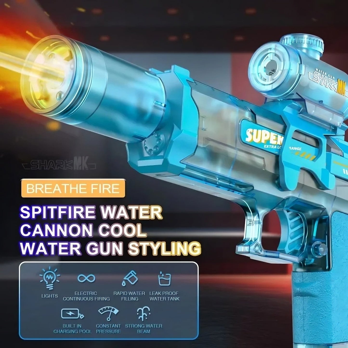 Glow LED Water Gun ViralGalleria.com