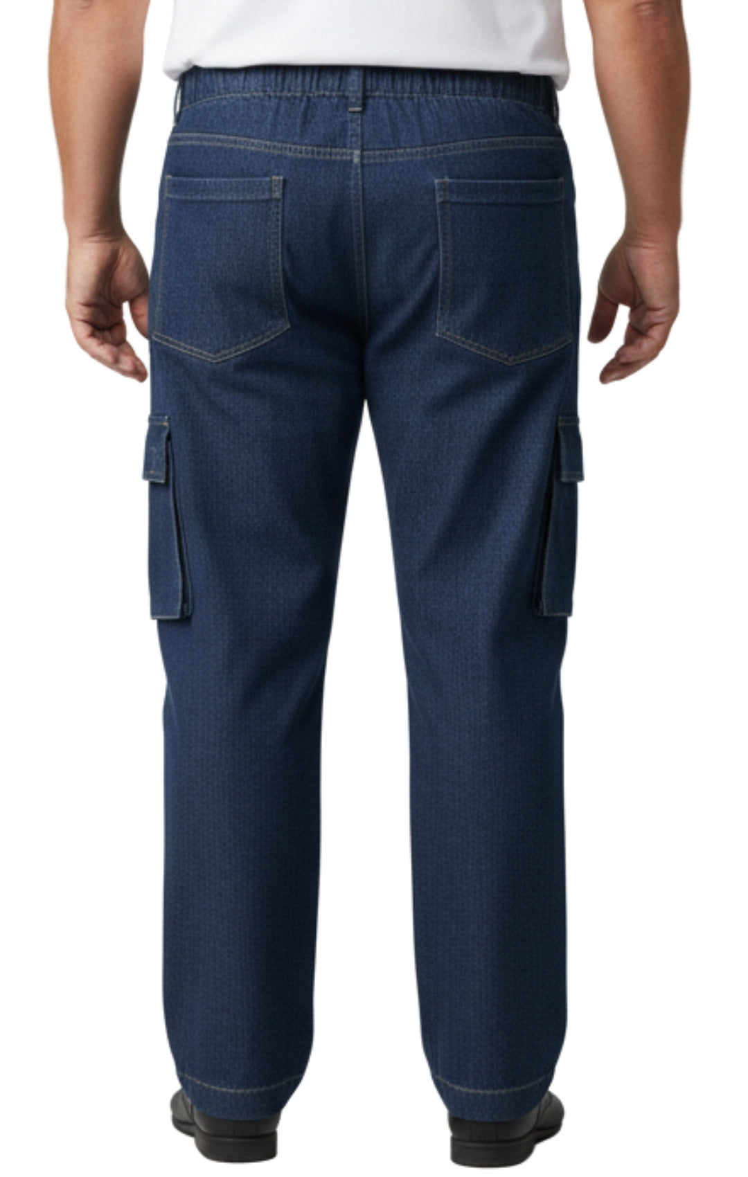 Men's Lightweight Double Cargo Pocket Pull-On Jeans TURTLE BAY APPAREL