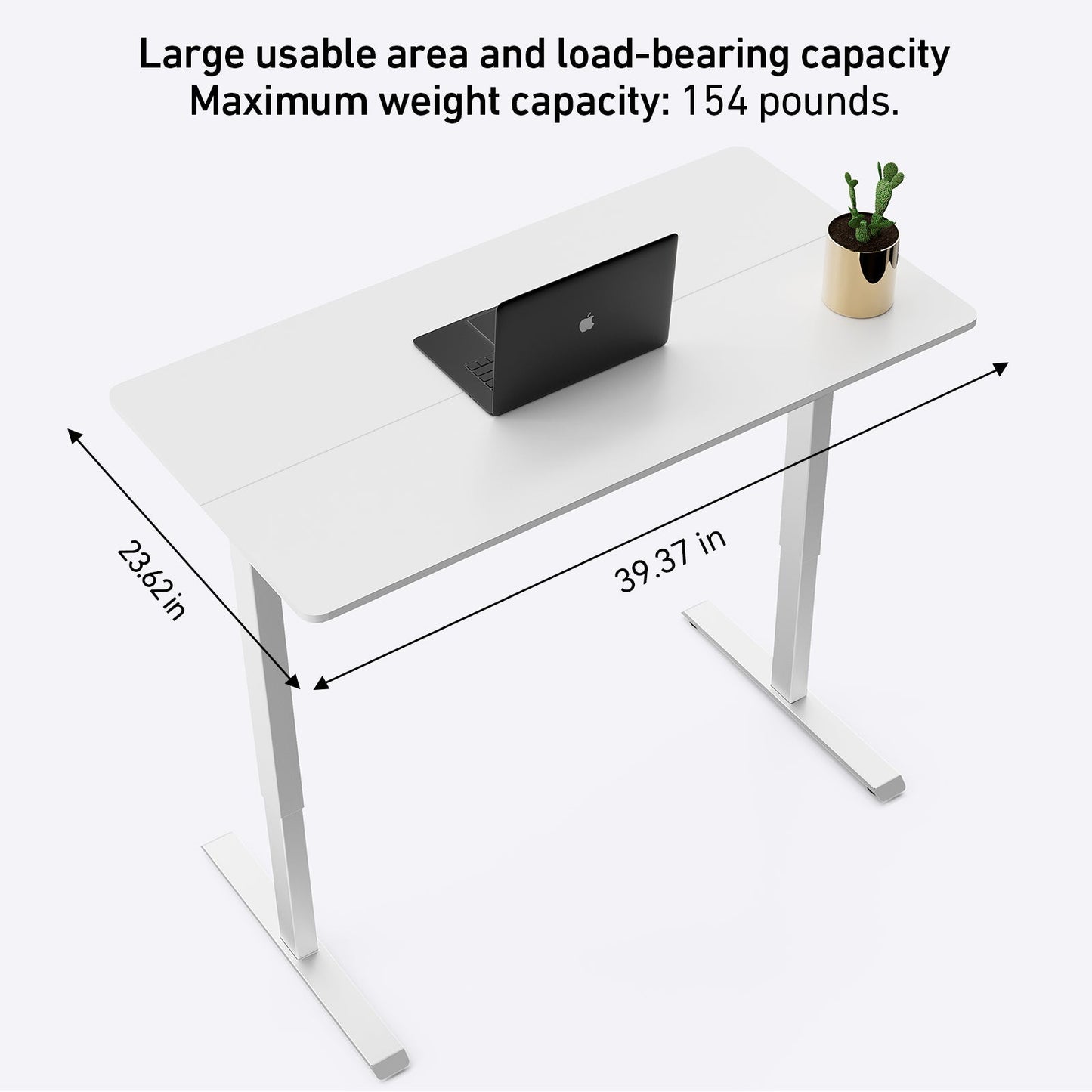 DeerRun®Electric Standing Desk, 39 x 23 Inches Height Adjustable DeerRun®