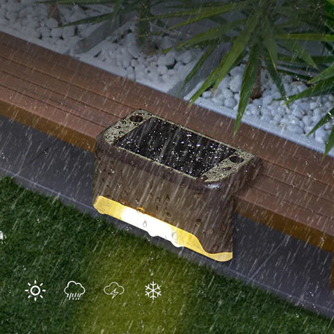 Solar Powered LED Step Lights ViralGalleria.com
