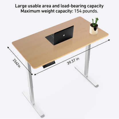 DeerRun®Electric Standing Desk, 39 x 23 Inches Height Adjustable DeerRun®