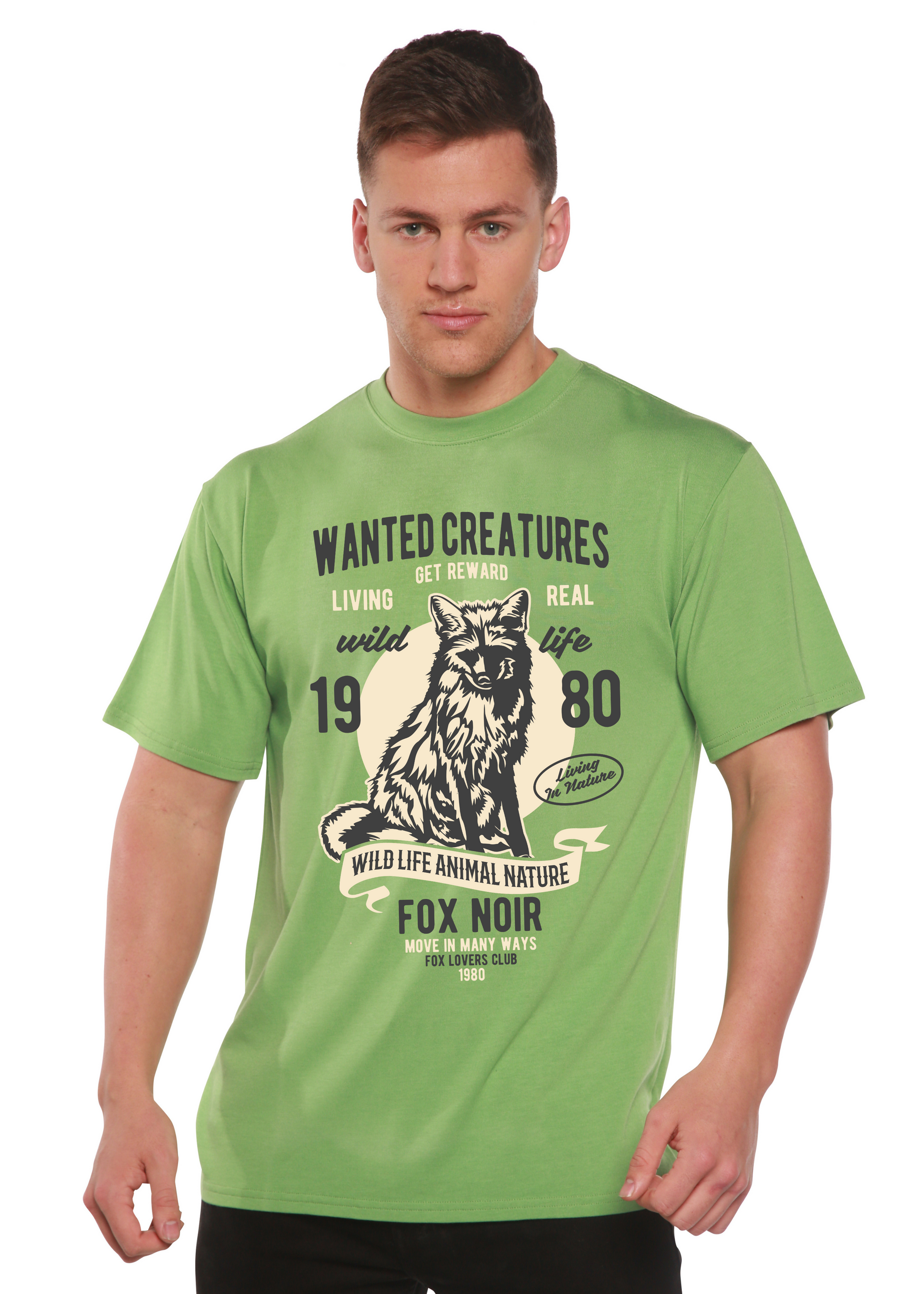 Wanted Creature Spun Bamboo® Men's Bamboo Viscose/Organic Cotton Short Sleeve Graphic T-Shirt Spun Bamboo